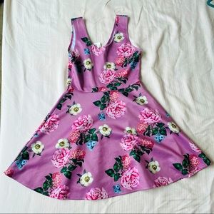 Pink dress floral spring summer dress